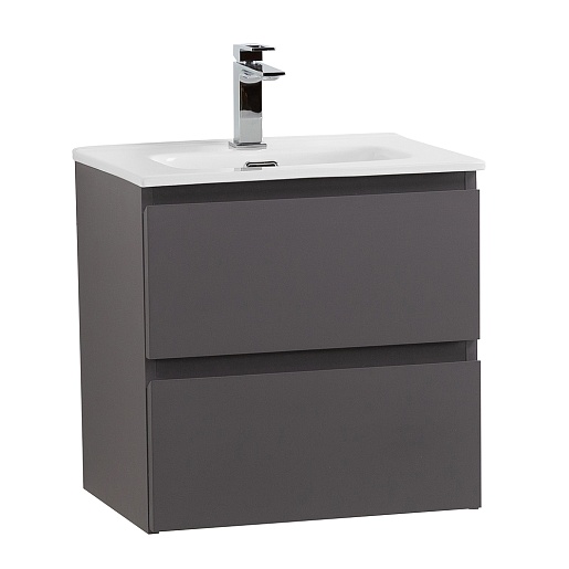 BelBagno Тумба с раковиной Kraft 39-50 подвесная Темно-Серый матовый с раковиной BB500/390ETL – фото-1